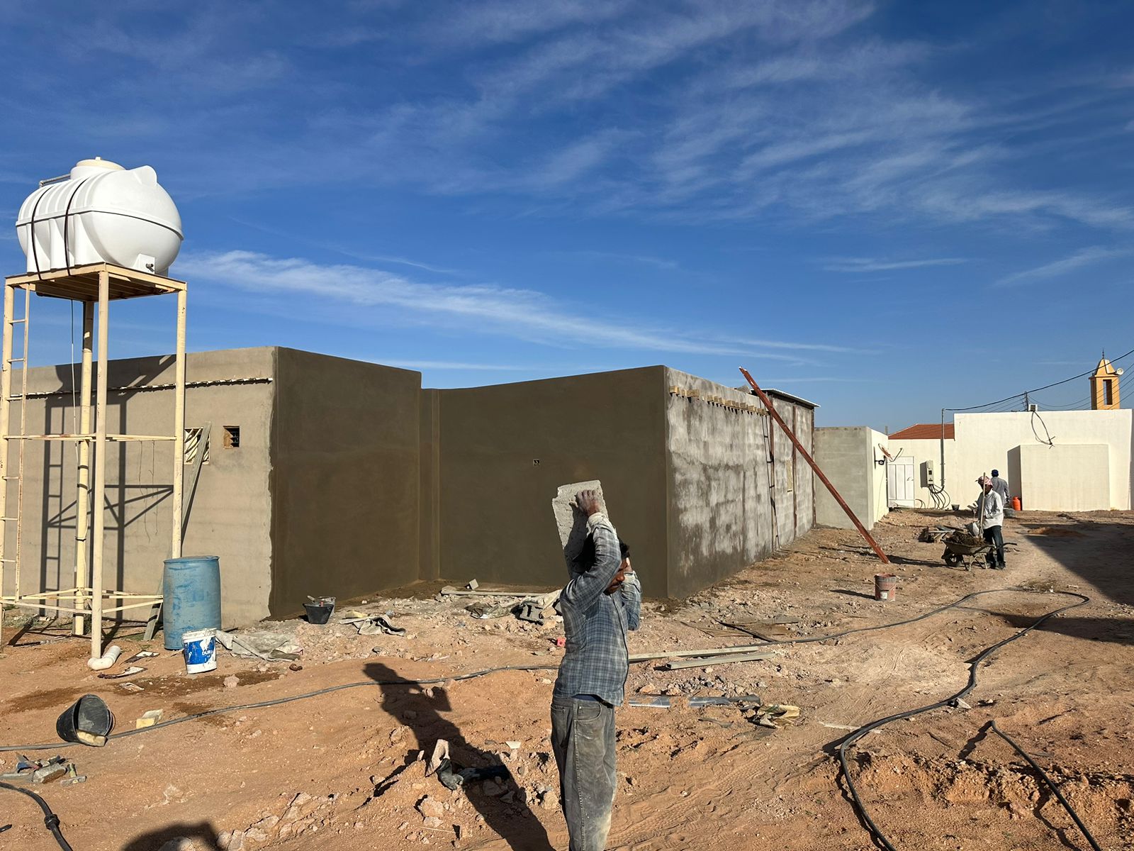 أثناء مرحلة الترميم